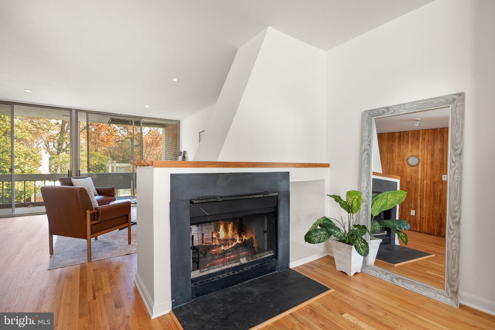 11577 Maple Ridge Road Reston, VA 20190 - Photo 23 of 48 a living room with furniture and a fireplace