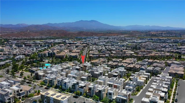 an aerial view of a city