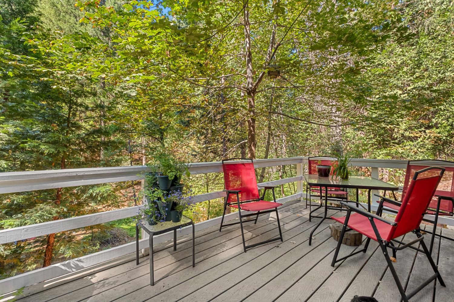 2296 Forebay Road Pollock Pines, CA 95726 - Photo 9 of 62 Back deck overlooking beautiful property and babbling creek.