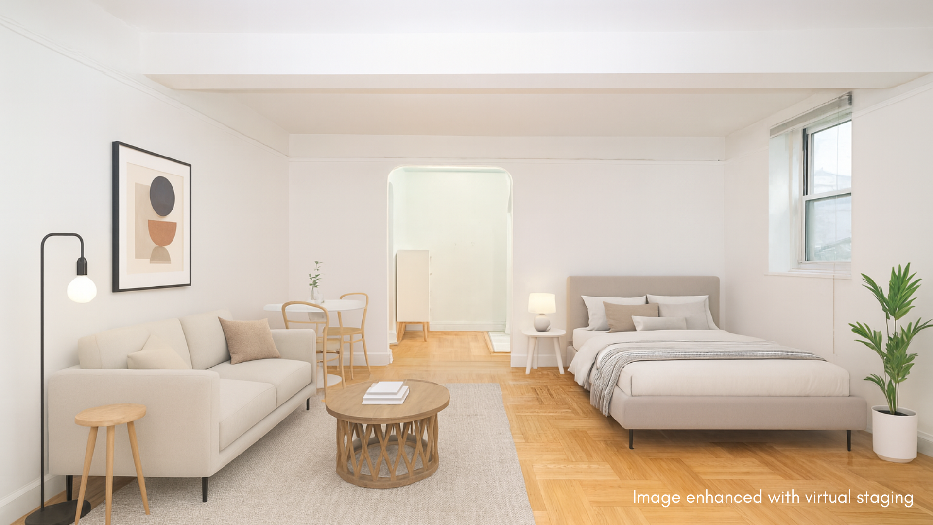 360 Cabrini Boulevard, Unit 3I Manhattan, NY 10040 - Photo 3 of 11 a living room with furniture and a large window