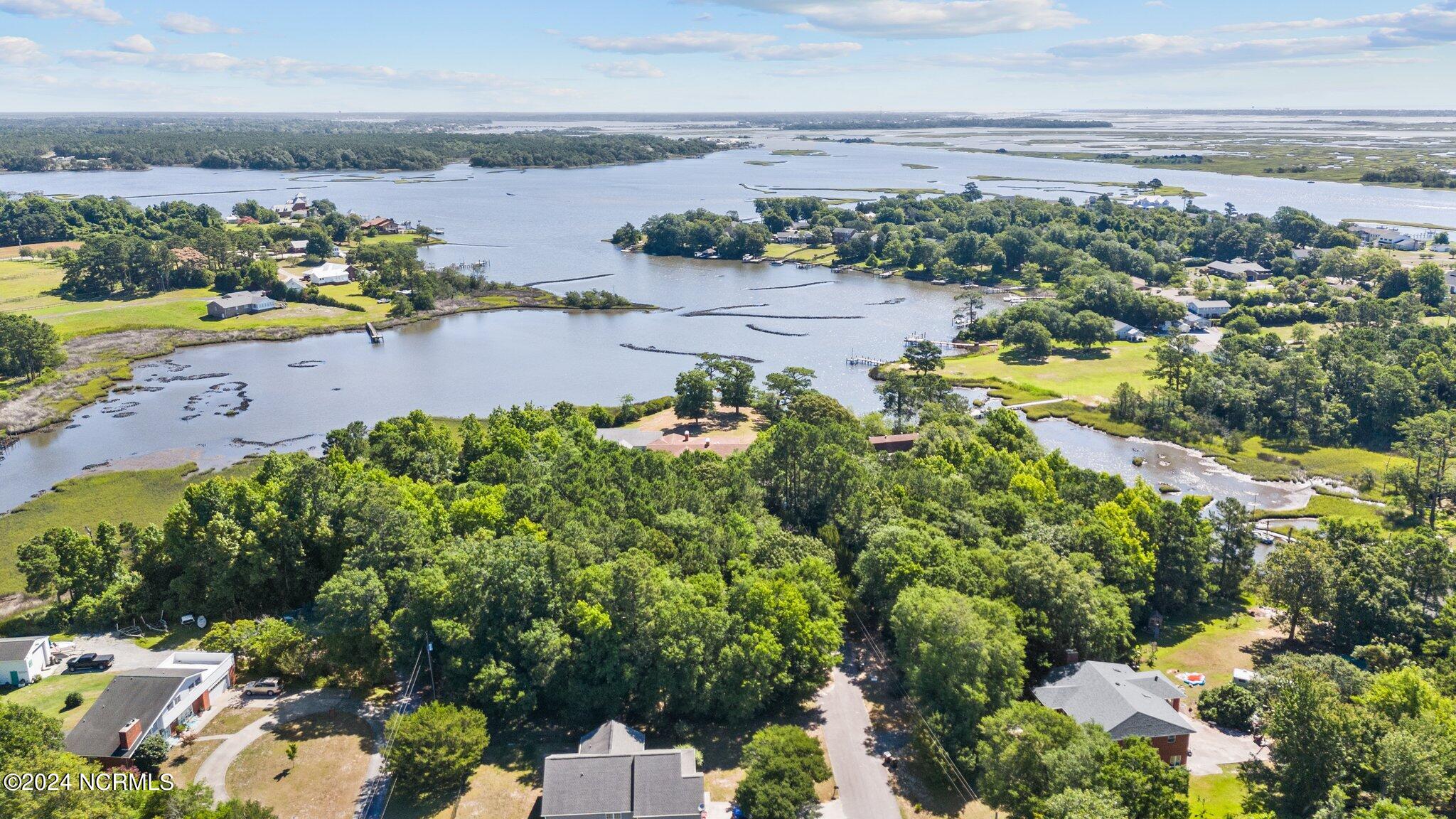 216 Oyster Lane Hubert, NC 28539 - Photo 76 of 80 View Across Dix Creek out to the ICW
