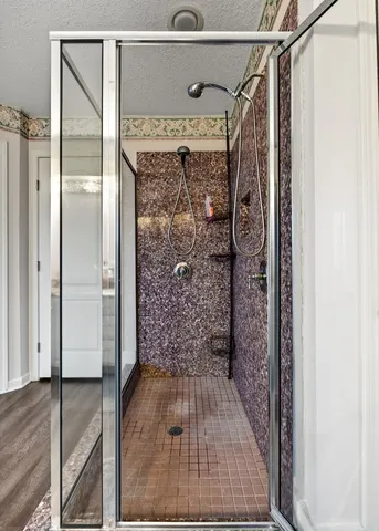 a view of a living room with a rug