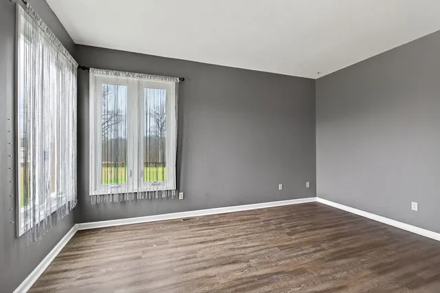 a view of a big room with closet area