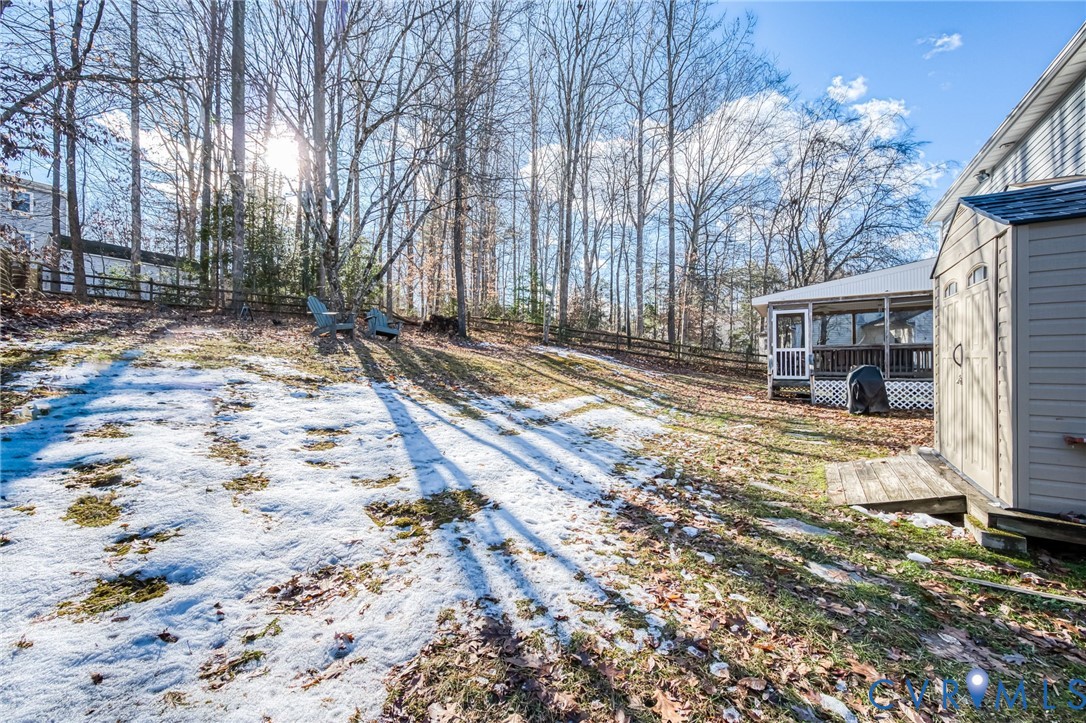 2423 Brookforest Road Midlothian, VA 23112 - Photo 35 of 40 a view of a yard with plants and trees
