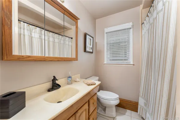 a bathroom with a sink toilet and vanity