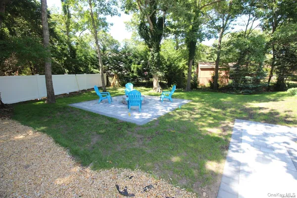 a view of a backyard with a garden