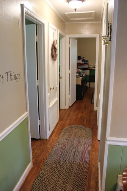 401 Monty Road Boones Mill, VA 24065 - Photo 17 of 30 a view of a hallway with wooden floor and closet