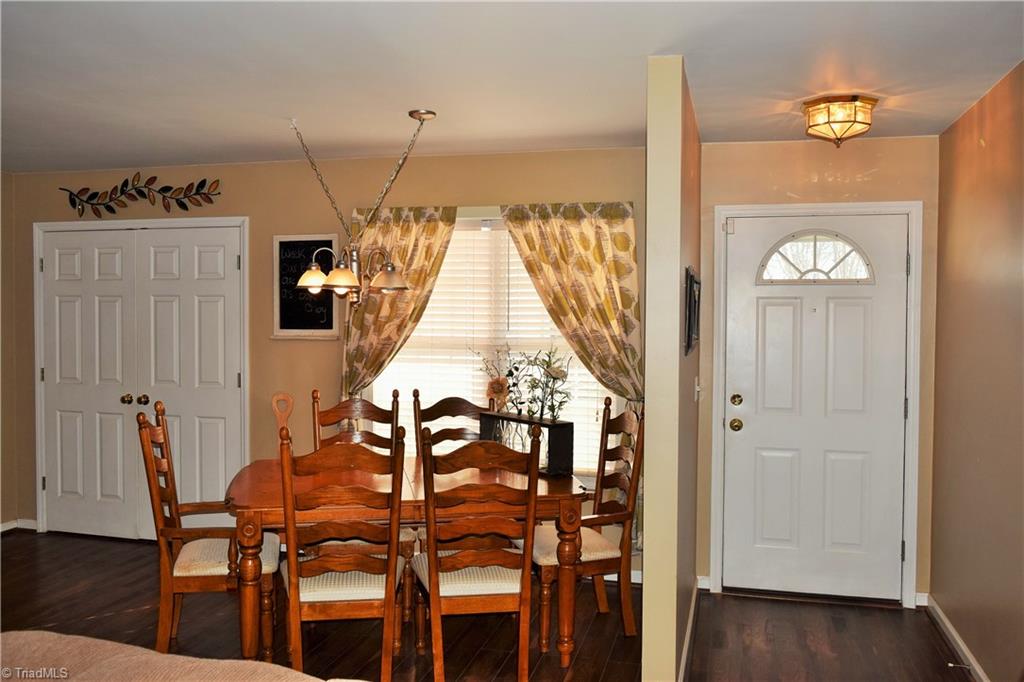 Entry and dining area
