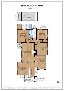 $3,980,000 | 690 Lincoln Avenue, Palo Alto, CA 94301