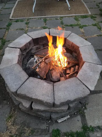 a view of swimming pool with outdoor seating