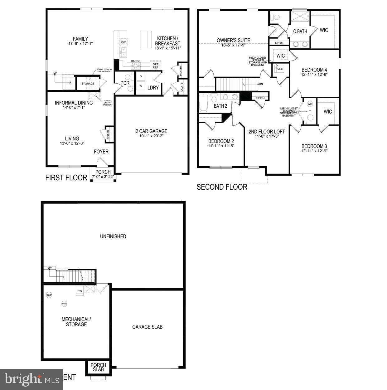 12 Wright Road Barnegat, NJ 08005 - Photo 12 of 19 Floorplan rendering of the Northwest Elevation C-1