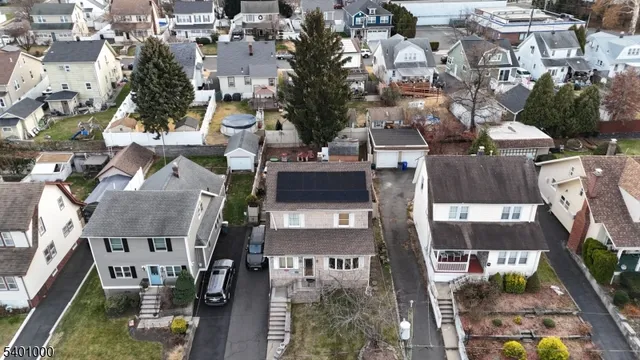 an aerial view of multiple houses