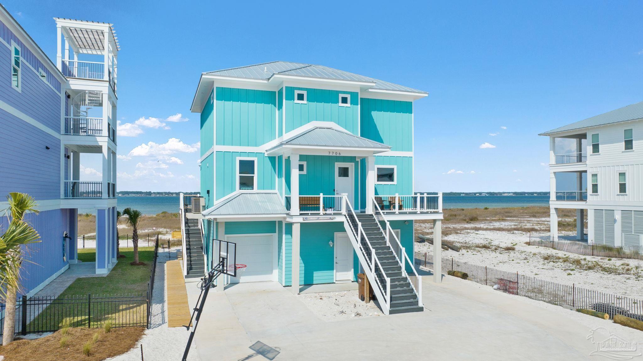 7706 White Sands Boulevard Navarre Beach, FL 32566 - Photo 2 of 47 550 ft deep lot. Private beach.