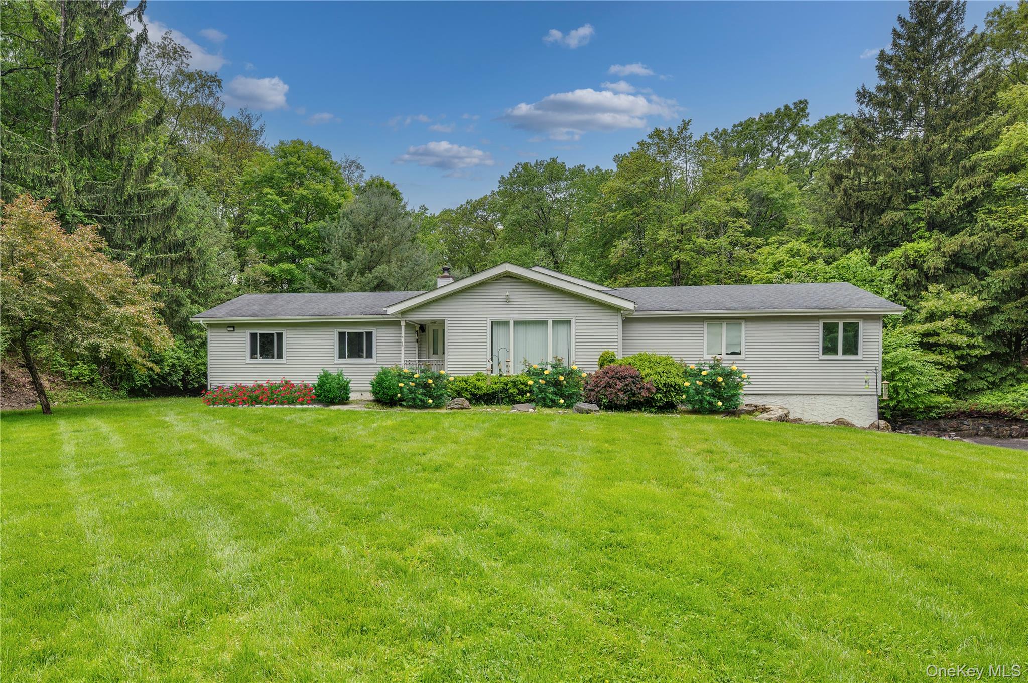 Expansive front yard