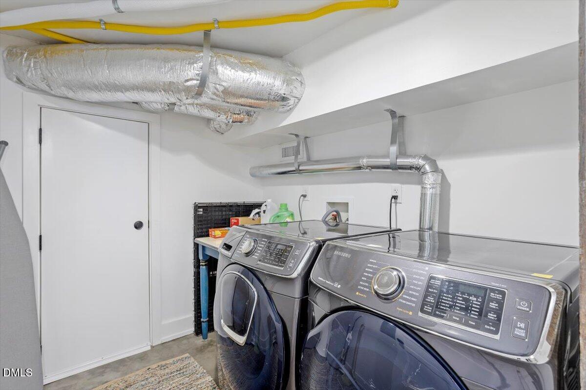 807 East Edenton Street Raleigh, NC 27601 - Photo 55 of 69 a utility room with dryer and washer