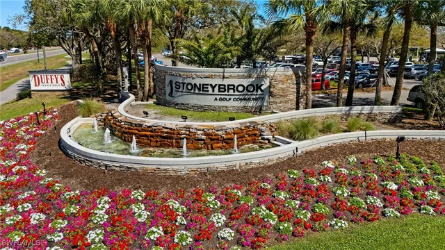 a view of fountain in a street