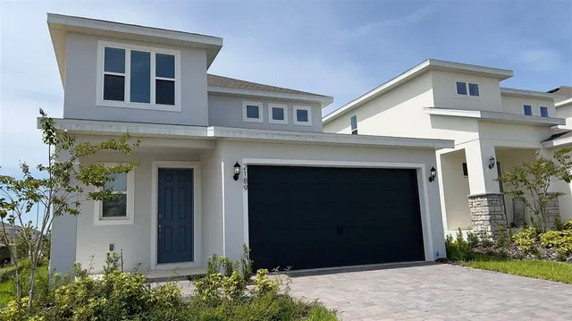 a front view of a house