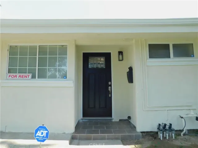 a view of front door of house