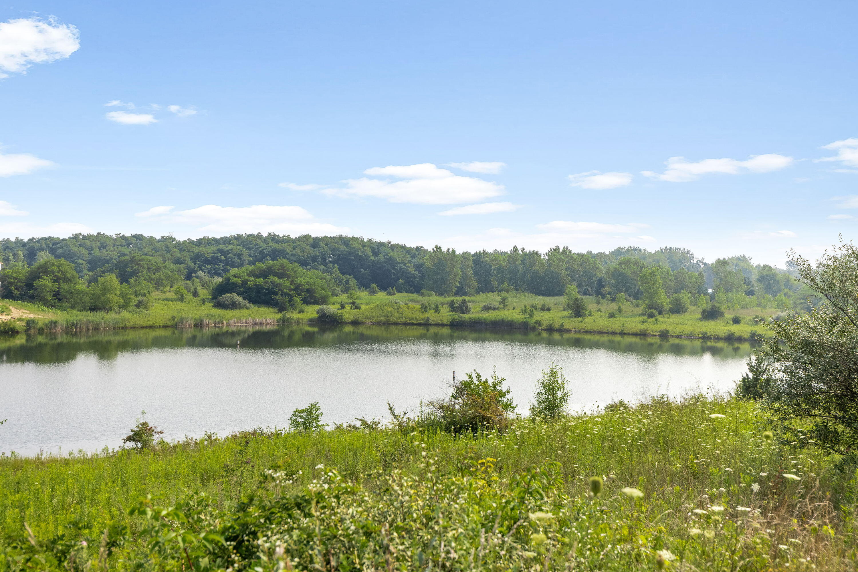 8703 Bridgewater Court Crown Point, IN 46307 - Photo 23 of 26 a view of a lake with a mountain in the background