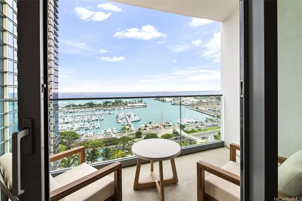 a view of a city from a window