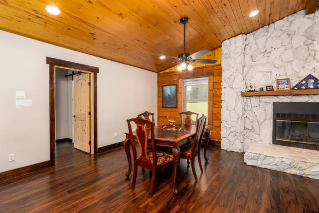 a bedroom with a bed and a view of bedroom