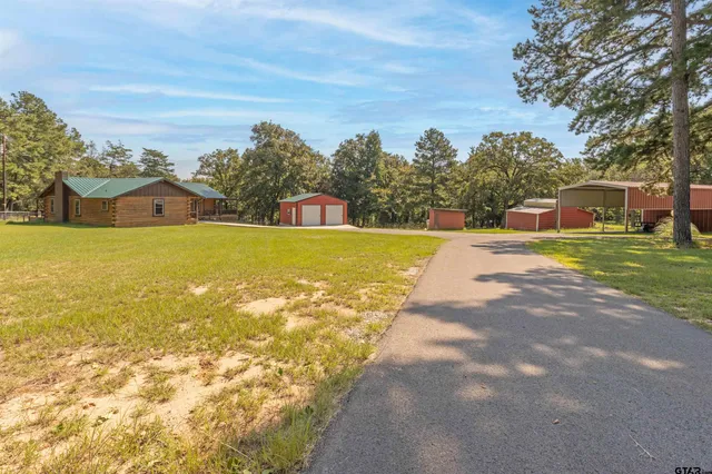 a view of an ocean with a big yard