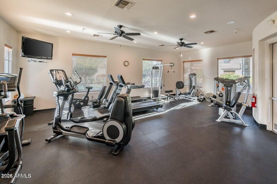19475 North Grayhawk Drive, Unit 1100 Scottsdale, AZ 85255 - Photo 50 of 54 a view of a room with gym equipment