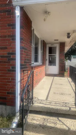 a view of a entryway door front of house