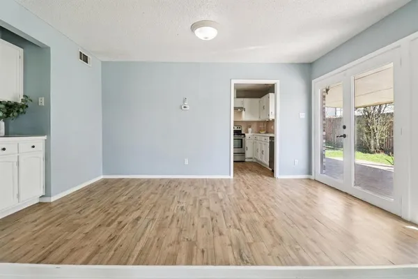 wooden floor in an empty room