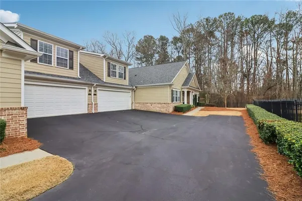 a view of a house with a outdoor space