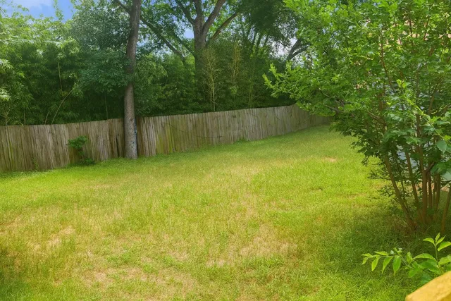 a backyard of a house