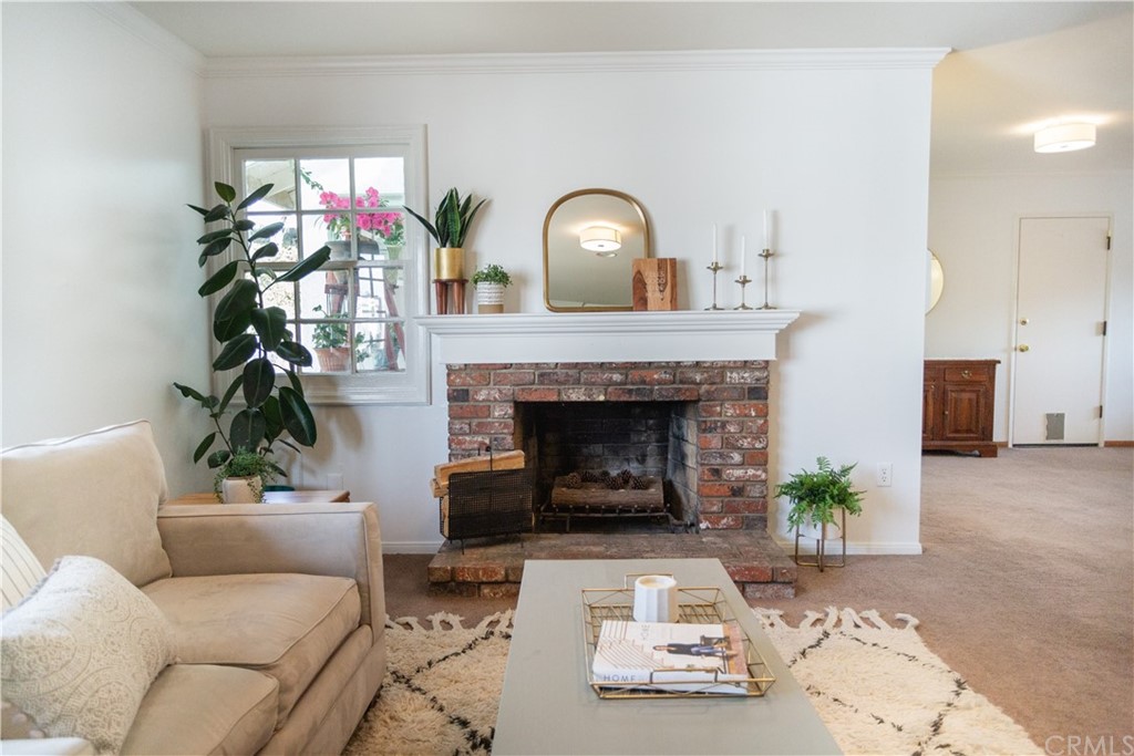 395 Pineridge Street Brea, CA 92821 - Photo 11 of 39 a living room with furniture and a fireplace