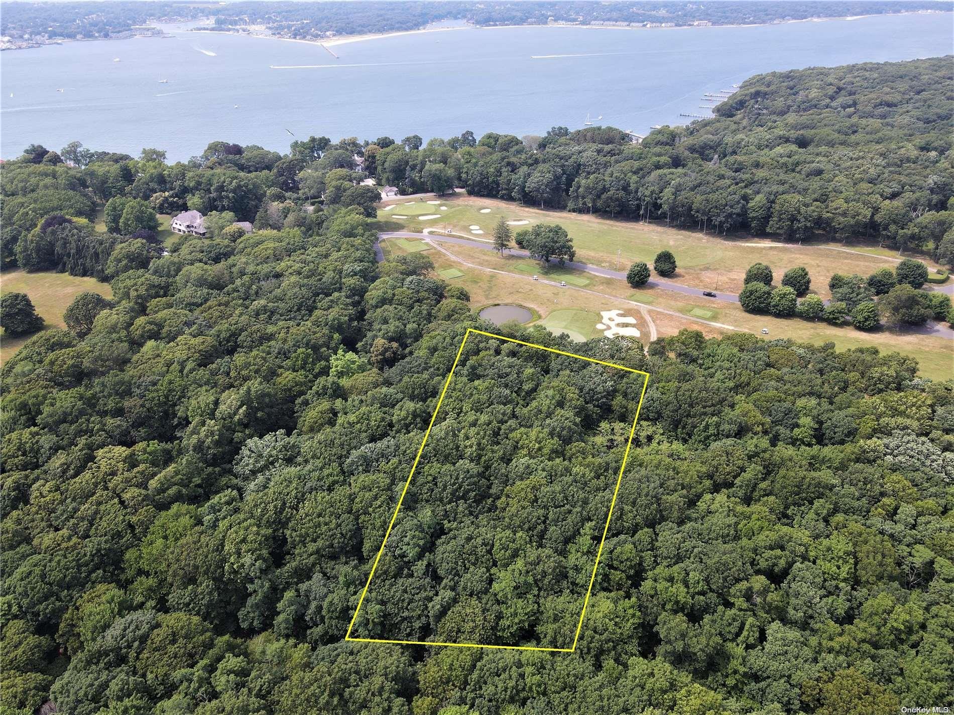 Aerial view with lot lines