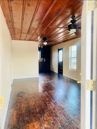 a view of an empty room