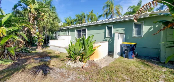 a view of a house with a patio