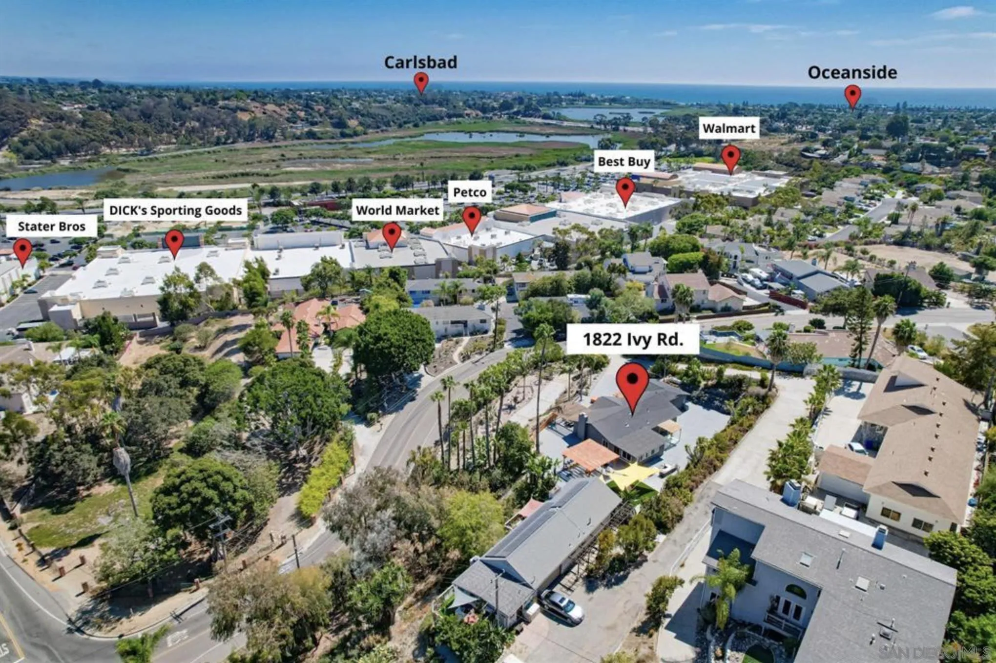 1822 Ivy Road Oceanside, CA 92054 - Photo 29 of 30 an aerial view of a city