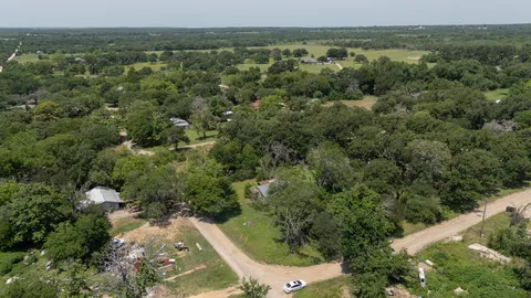 an aerial view of forest