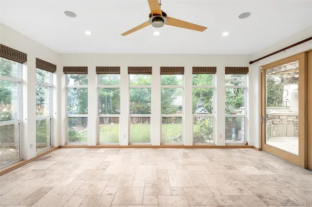 a view of a livingroom with a flat screen tv