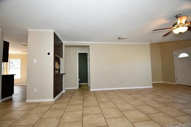 a view of an empty room