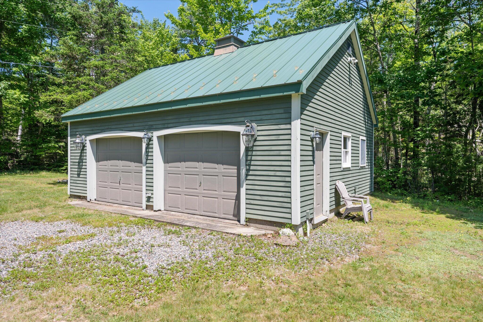 180 Smith Road Princeton, ME 04668 - Photo 13 of 51 Two bay garage, metal roofing...