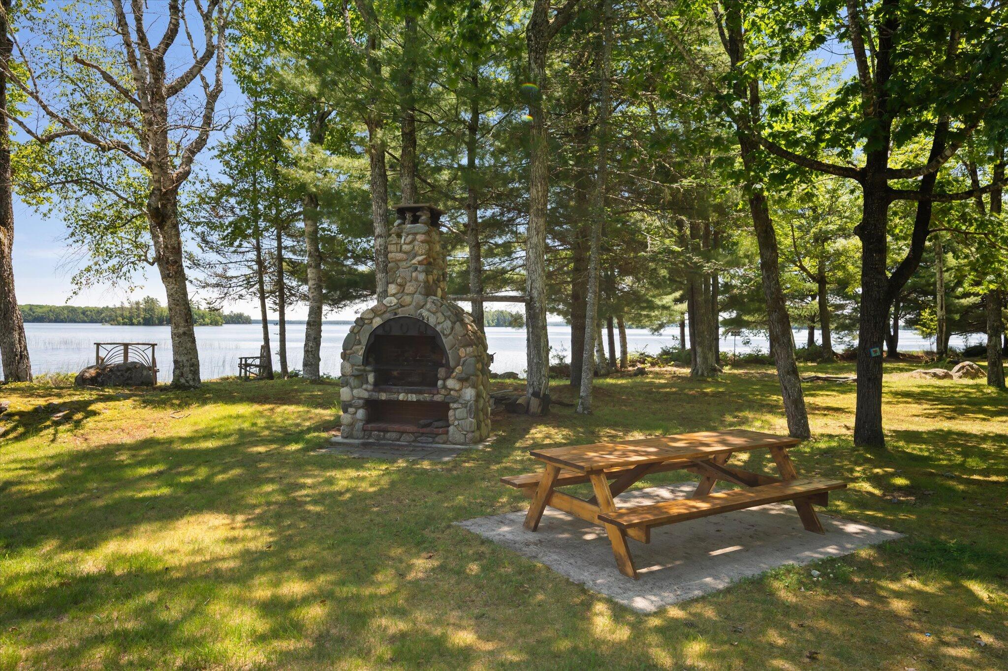 180 Smith Road Princeton, ME 04668 - Photo 42 of 51 Beautiful field stone fireplace...