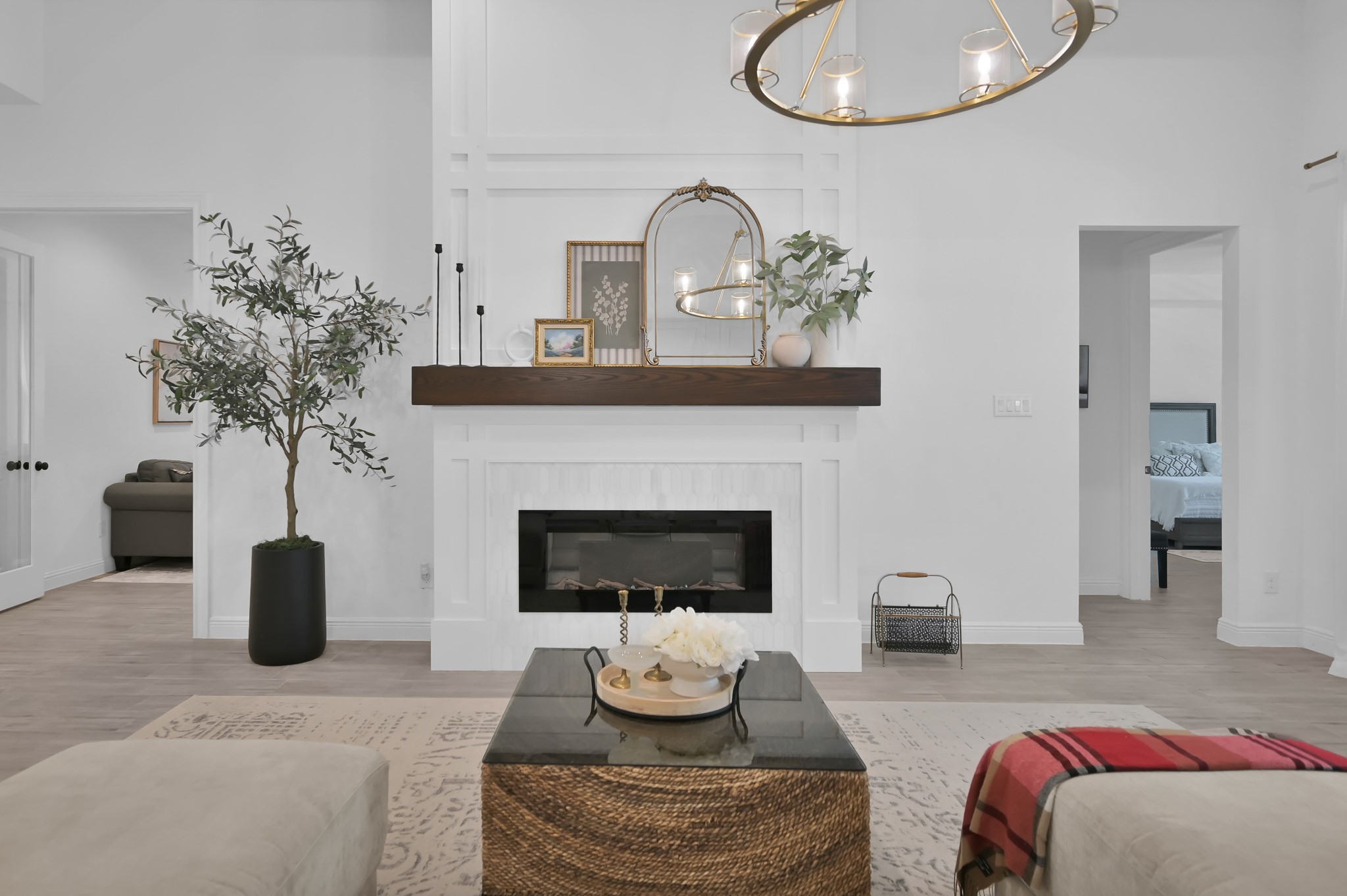 4792 West Fork Boulevard Conroe, TX 77304 - Photo 14 of 42 Stunning custom modern-cozy fireplace.