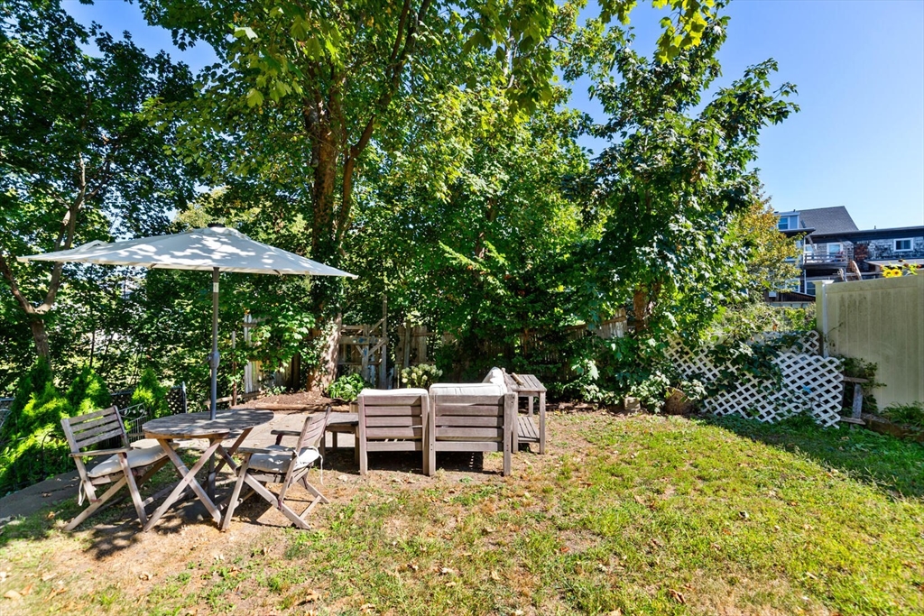 12 Harold Avenue Gloucester, MA 01930 - Photo 20 of 23 a table and chairs in the garden