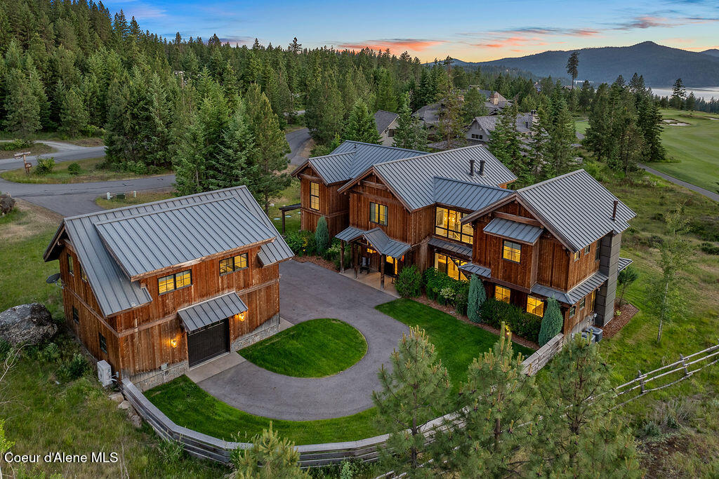 8033 South Gozzer Road Harrison, ID 83833 - Photo 2 of 69 Aerial_Estate171_Twilight-1