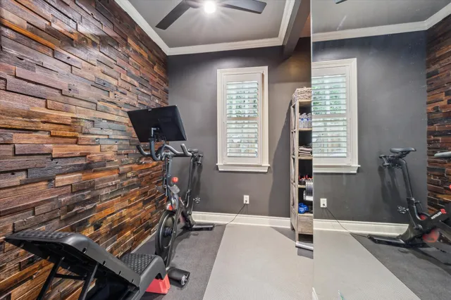 a room with musical instruments