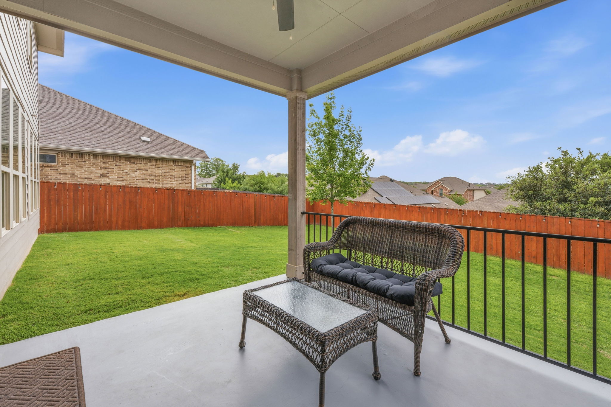 609 Allende Bend, Unit 130 Austin, TX 78748 - Photo 12 of 33 a view of a patio with a yard