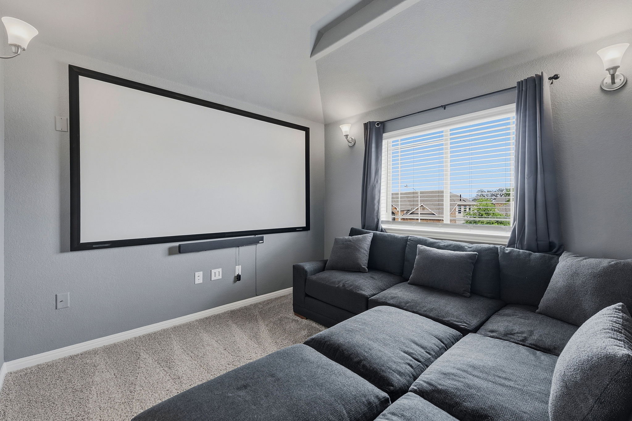 609 Allende Bend, Unit 130 Austin, TX 78748 - Photo 27 of 33 a living room with furniture and a large window