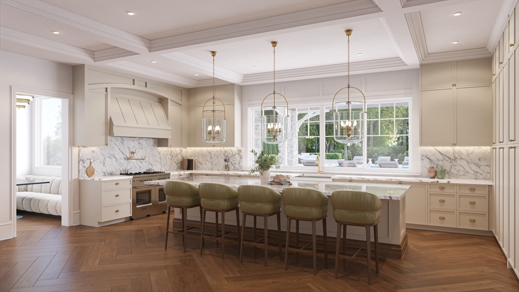 1 Windsor Road Needham, MA 02492 - Photo 2 of 7 a kitchen with stainless steel appliances granite countertop a stove and cabinets