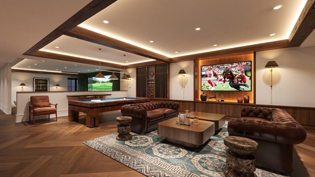 1 Windsor Road Needham, MA 02492 - Photo 6 of 7 a living room with furniture and a flat screen tv