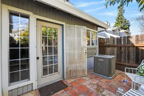 a view of outdoor space and deck